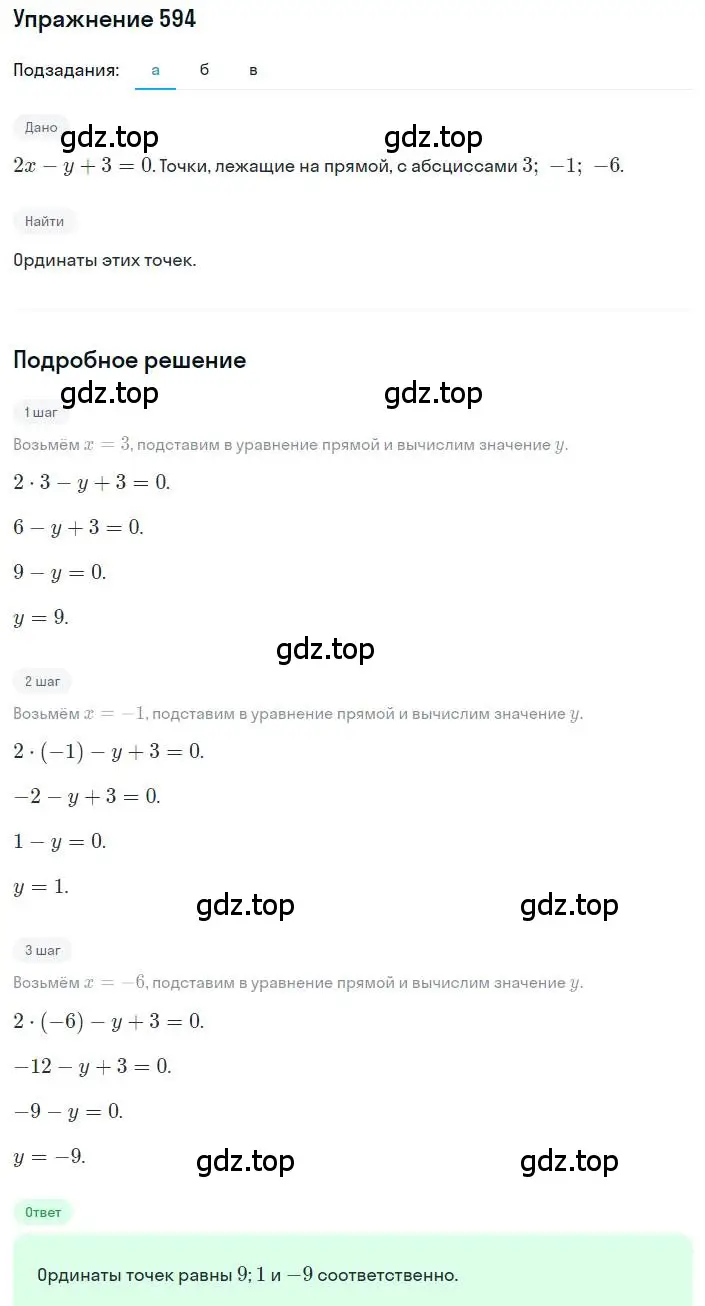 Решение номер 594 (страница 178) гдз по алгебре 8 класс Дорофеев, Суворова, учебник