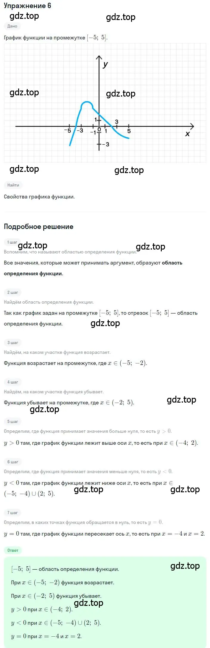 Решение номер 6 (страница 277) гдз по алгебре 8 класс Дорофеев, Суворова, учебник