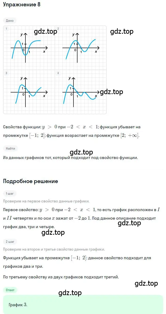 Решение номер 8 (страница 280) гдз по алгебре 8 класс Дорофеев, Суворова, учебник