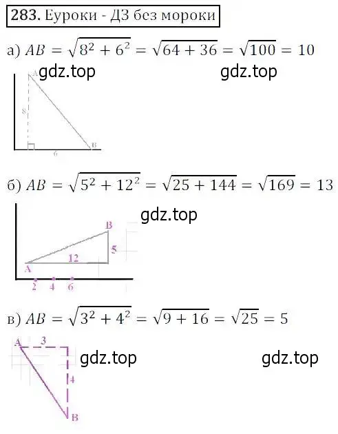 Решение 3. номер 283 (страница 81) гдз по алгебре 8 класс Дорофеев, Суворова, учебник