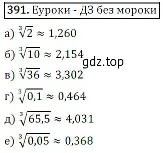 Решение 3. номер 391 (страница 107) гдз по алгебре 8 класс Дорофеев, Суворова, учебник