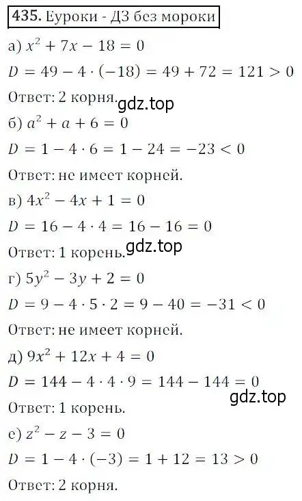 Решение 3. номер 435 (страница 128) гдз по алгебре 8 класс Дорофеев, Суворова, учебник