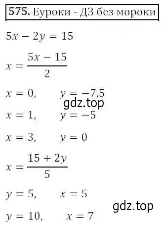 Решение 3. номер 575 (страница 171) гдз по алгебре 8 класс Дорофеев, Суворова, учебник