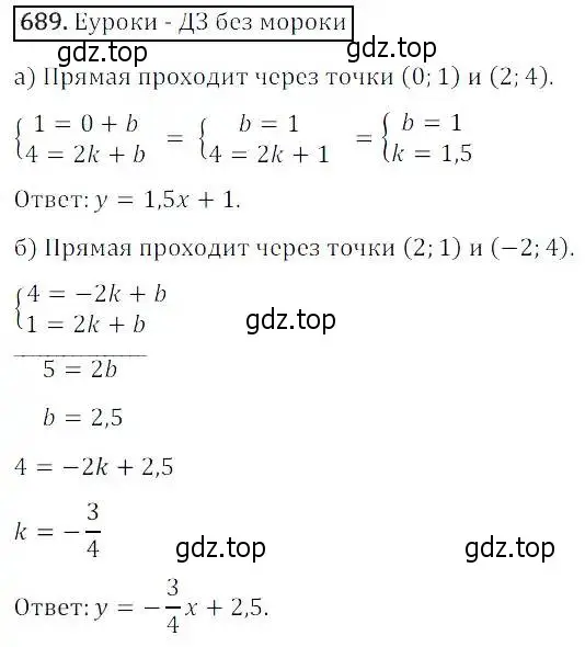 Решение 3. номер 689 (страница 212) гдз по алгебре 8 класс Дорофеев, Суворова, учебник