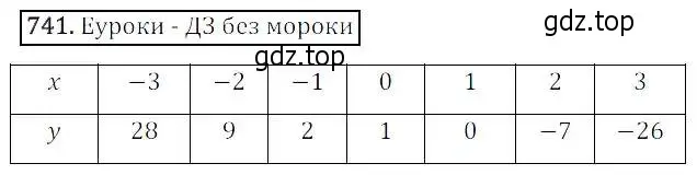 Решение 3. номер 741 (страница 240) гдз по алгебре 8 класс Дорофеев, Суворова, учебник