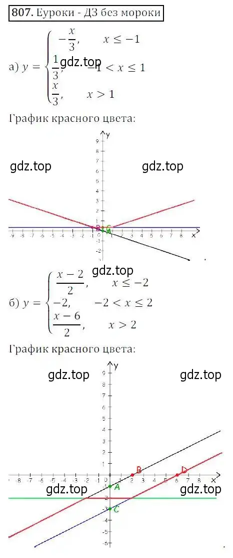 Решение 3. номер 807 (страница 263) гдз по алгебре 8 класс Дорофеев, Суворова, учебник