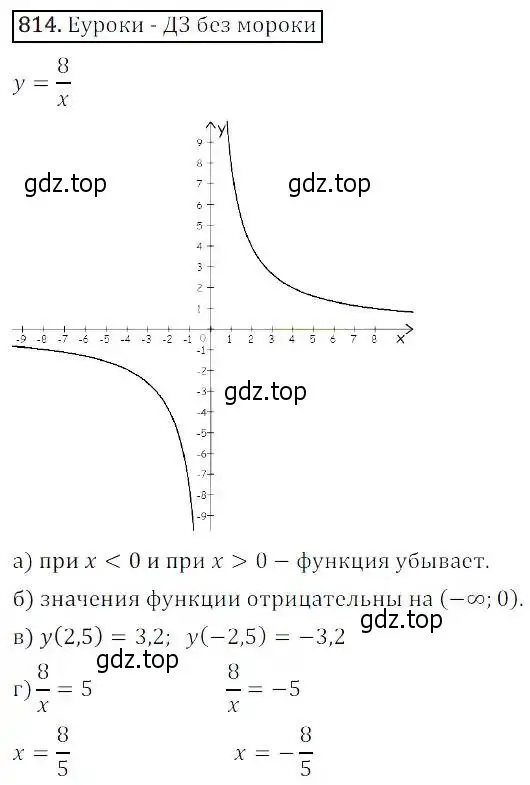 Решение 3. номер 814 (страница 268) гдз по алгебре 8 класс Дорофеев, Суворова, учебник