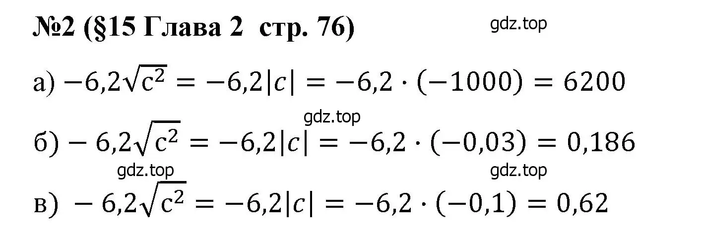 Решение номер 2 (страница 76) гдз по алгебре 8 класс Крайнева, Миндюк, рабочая тетрадь 1 часть