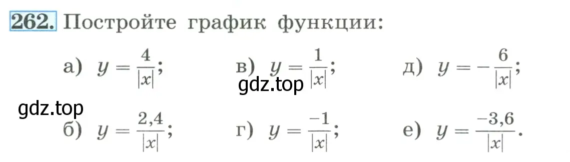 Условие номер 262 (страница 62) гдз по алгебре 8 класс Макарычев, Миндюк, учебник