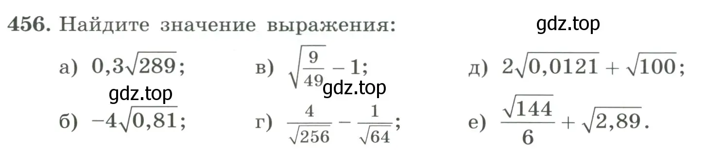 Условие номер 456 (страница 108) гдз по алгебре 8 класс Макарычев, Миндюк, учебник