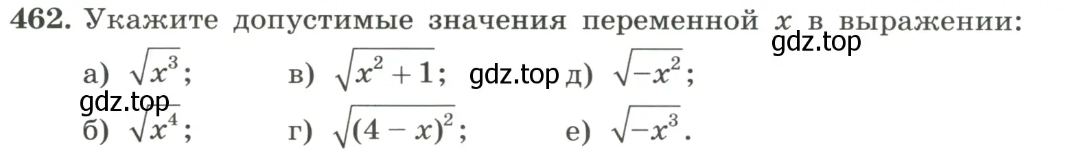 Условие номер 462 (страница 108) гдз по алгебре 8 класс Макарычев, Миндюк, учебник