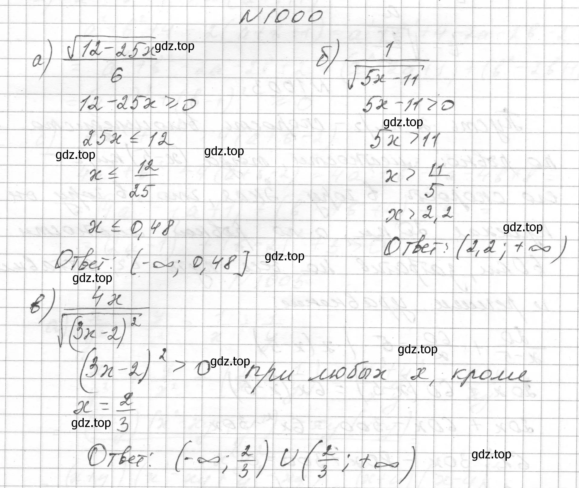 Решение номер 1000 (страница 223) гдз по алгебре 8 класс Макарычев, Миндюк, учебник