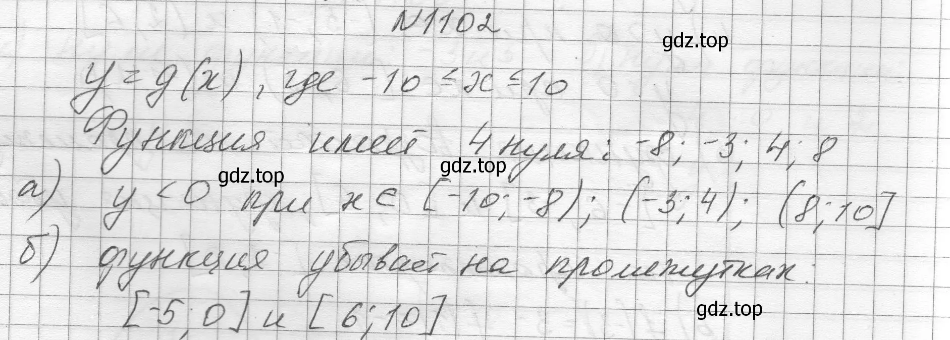 Решение номер 1102 (страница 247) гдз по алгебре 8 класс Макарычев, Миндюк, учебник