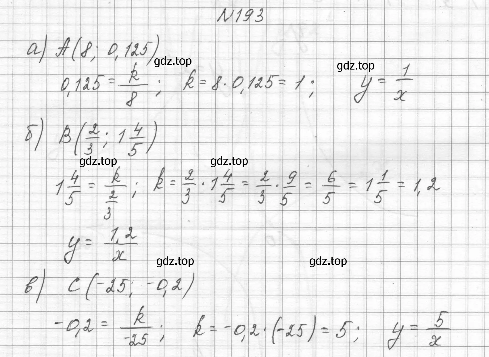 Решение номер 193 (страница 50) гдз по алгебре 8 класс Макарычев, Миндюк, учебник