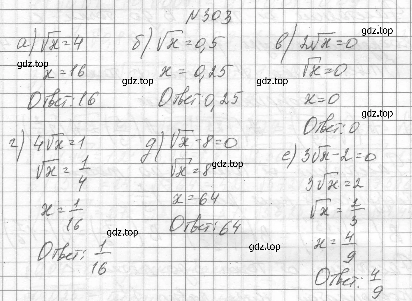 Решение номер 303 (страница 73) гдз по алгебре 8 класс Макарычев, Миндюк, учебник