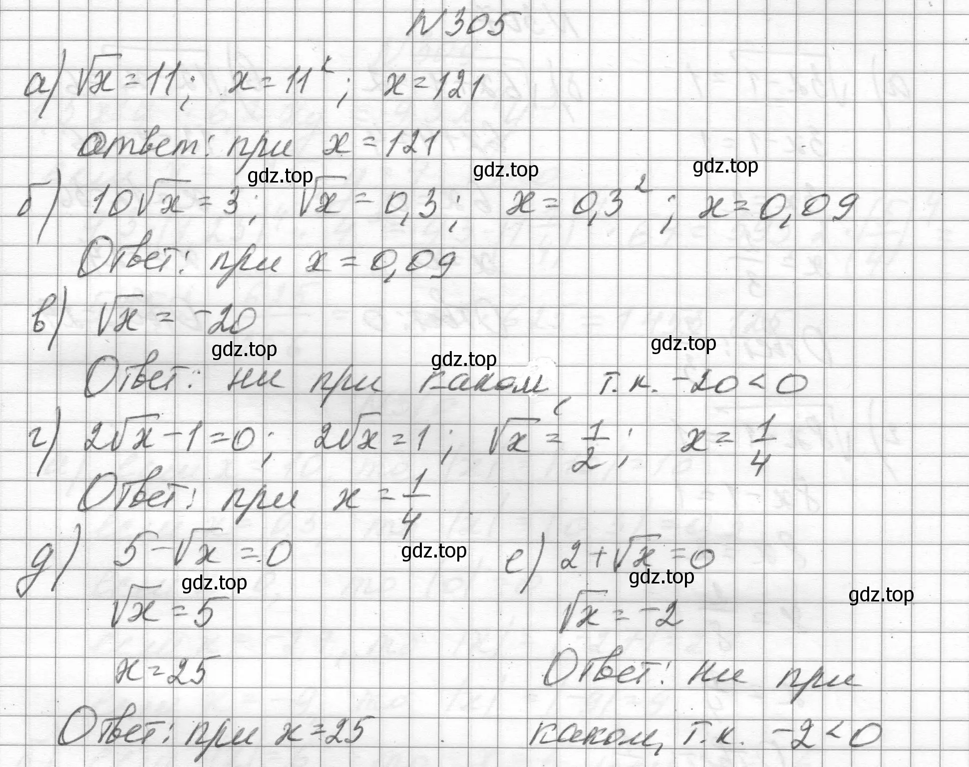 Решение номер 305 (страница 73) гдз по алгебре 8 класс Макарычев, Миндюк, учебник