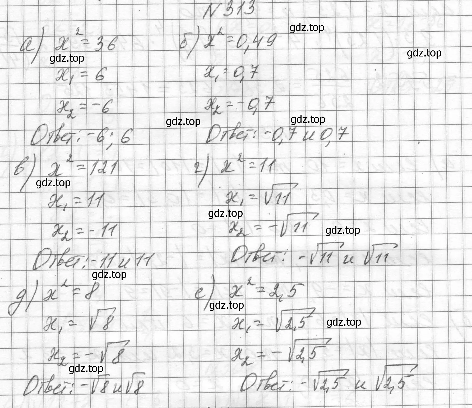 Решение номер 313 (страница 76) гдз по алгебре 8 класс Макарычев, Миндюк, учебник