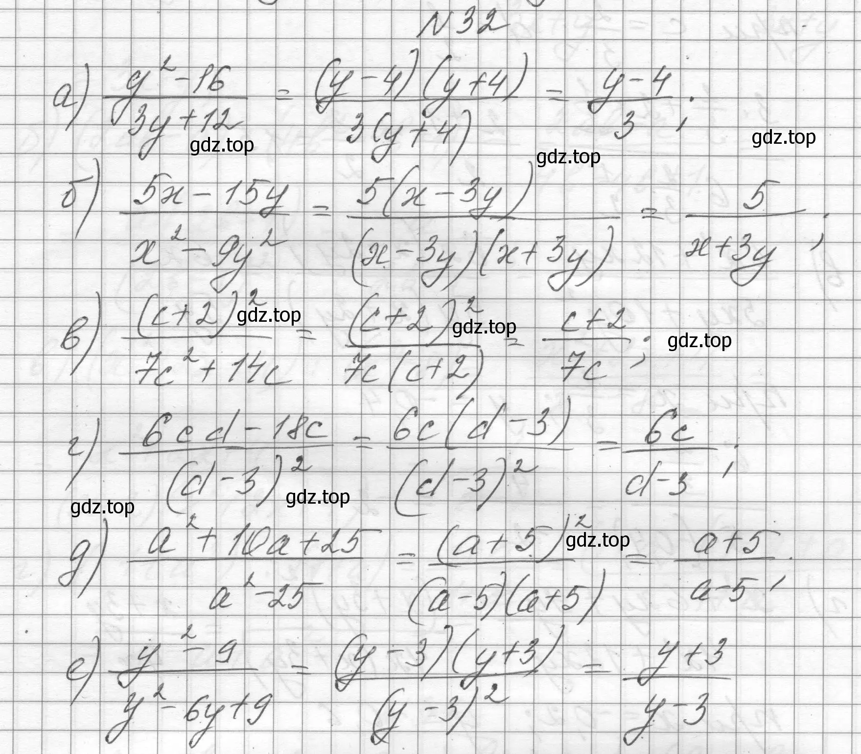 Решение номер 32 (страница 14) гдз по алгебре 8 класс Макарычев, Миндюк, учебник