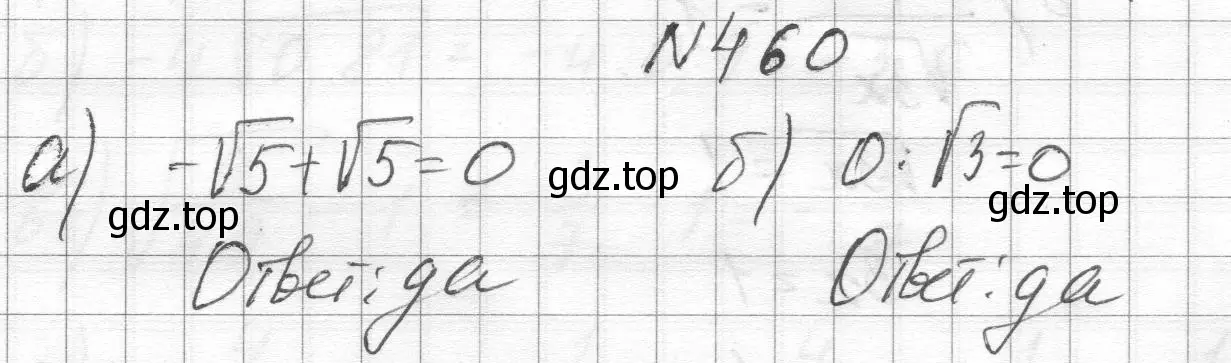 Решение номер 460 (страница 108) гдз по алгебре 8 класс Макарычев, Миндюк, учебник