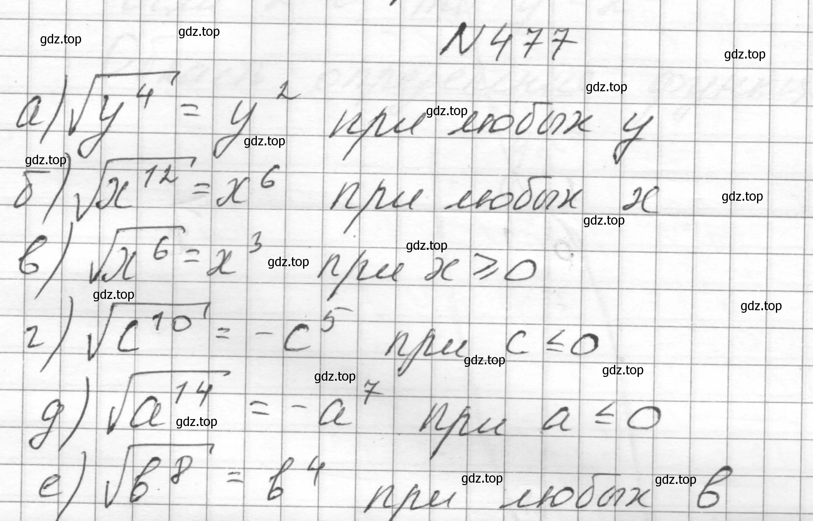 Решение номер 477 (страница 110) гдз по алгебре 8 класс Макарычев, Миндюк, учебник