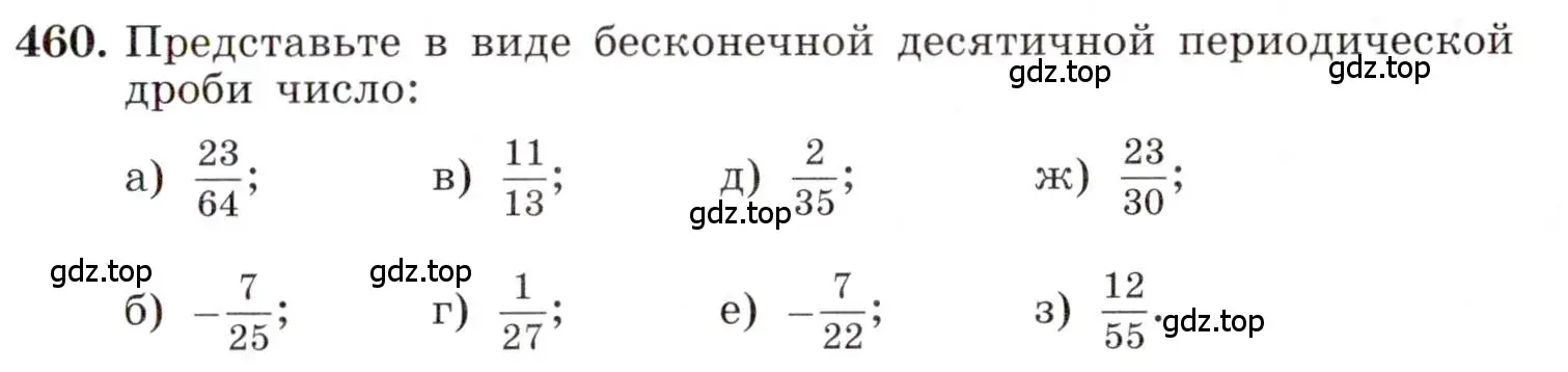 Условие номер 460 (страница 109) гдз по алгебре 8 класс Макарычев, Миндюк, учебник