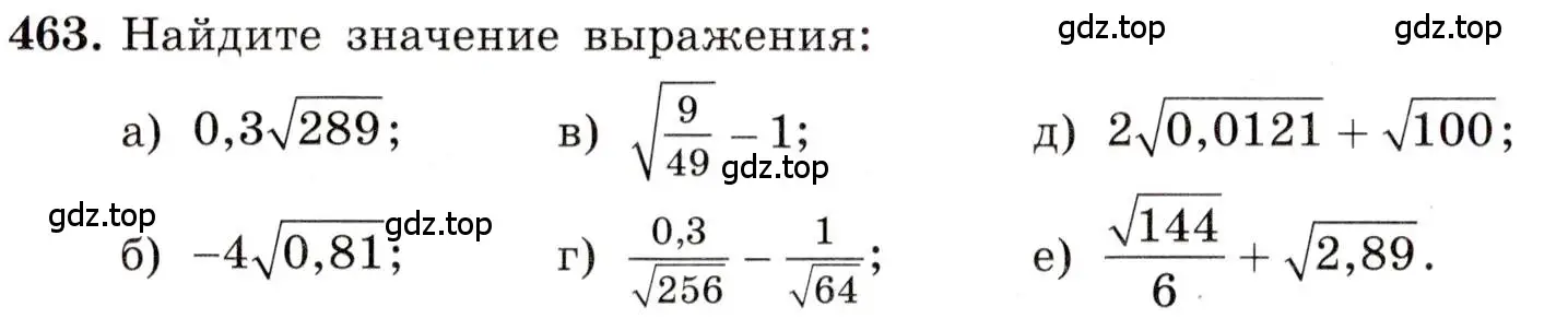 Условие номер 463 (страница 110) гдз по алгебре 8 класс Макарычев, Миндюк, учебник