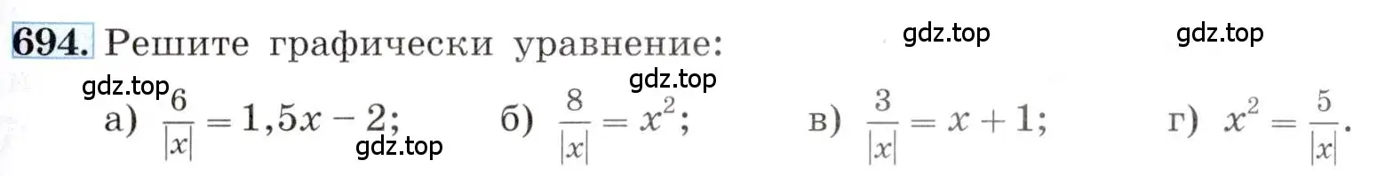 Условие номер 694 (страница 155) гдз по алгебре 8 класс Макарычев, Миндюк, учебник