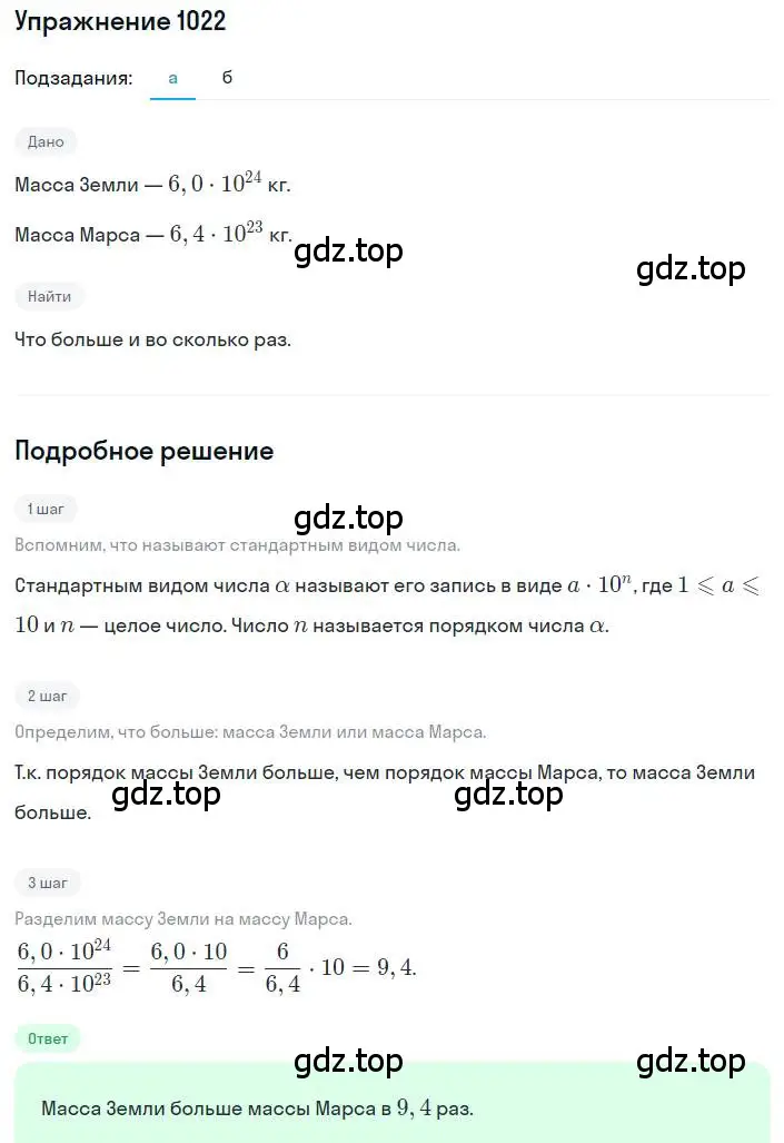 Решение номер 1022 (страница 224) гдз по алгебре 8 класс Макарычев, Миндюк, учебник