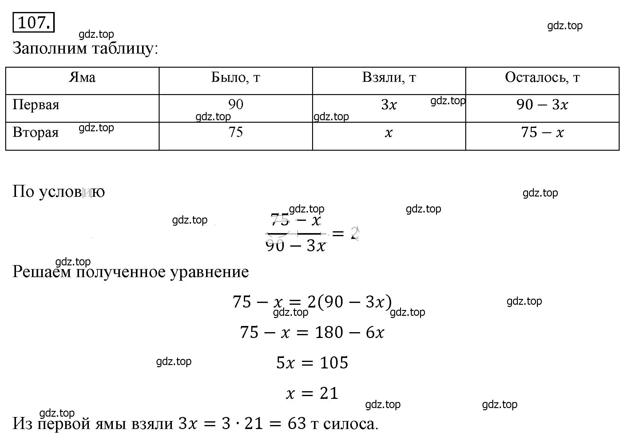 Решение 4. номер 107 (страница 27) гдз по алгебре 8 класс Макарычев, Миндюк, учебник