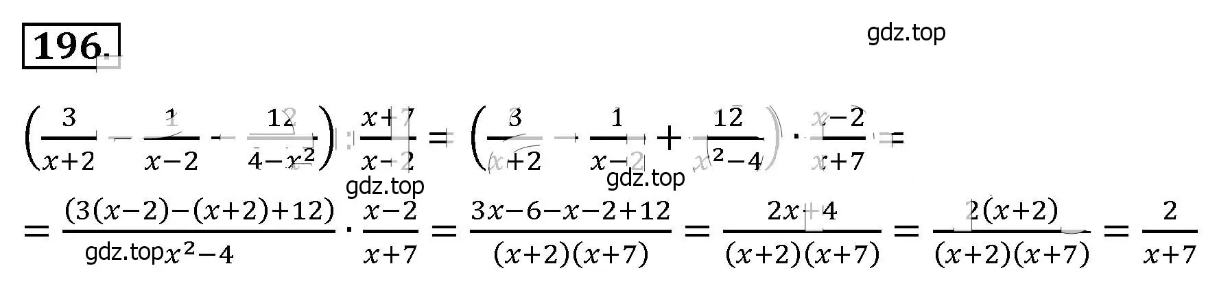 Решение 4. номер 196 (страница 49) гдз по алгебре 8 класс Макарычев, Миндюк, учебник