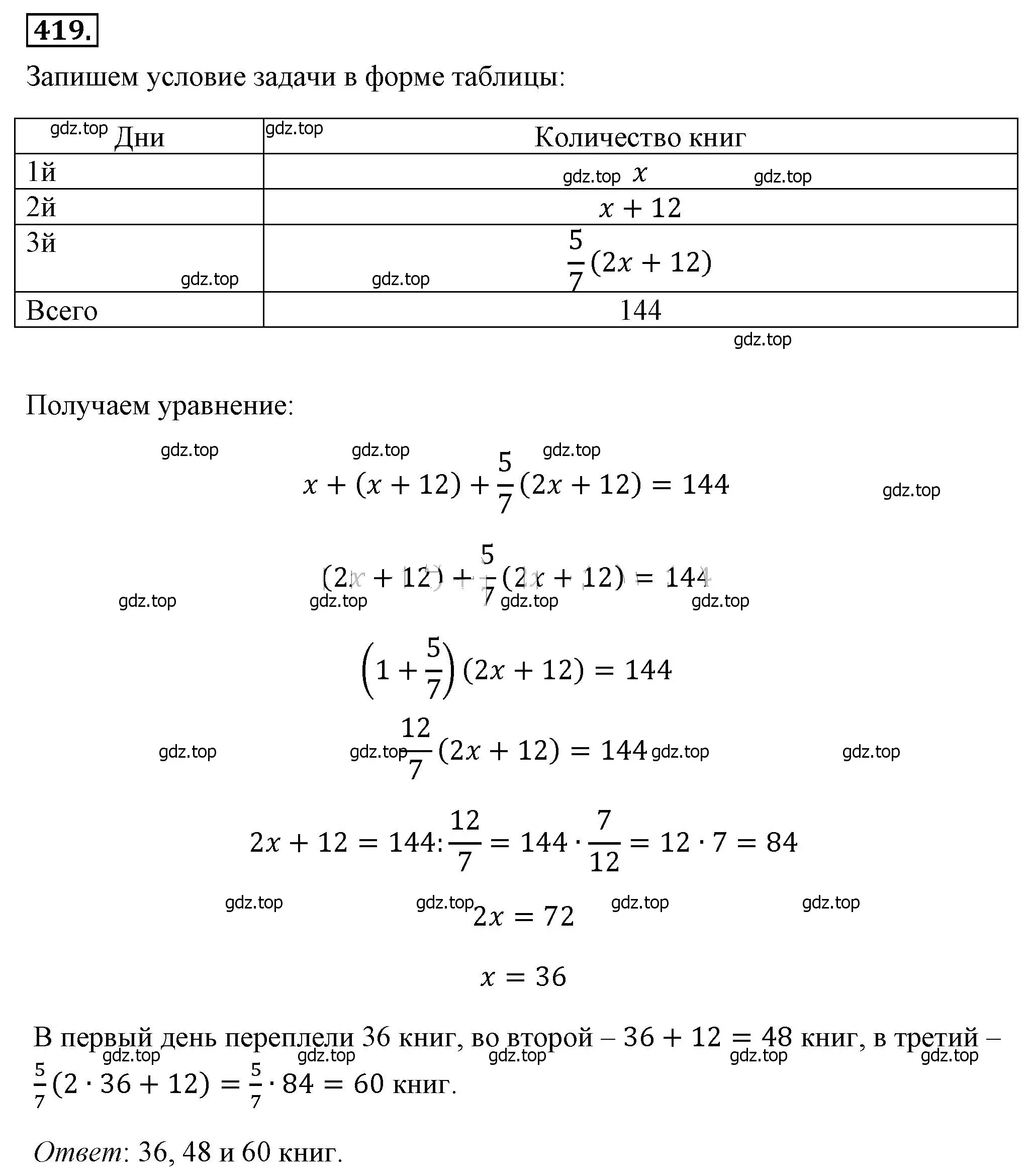 Решение 4. номер 419 (страница 100) гдз по алгебре 8 класс Макарычев, Миндюк, учебник