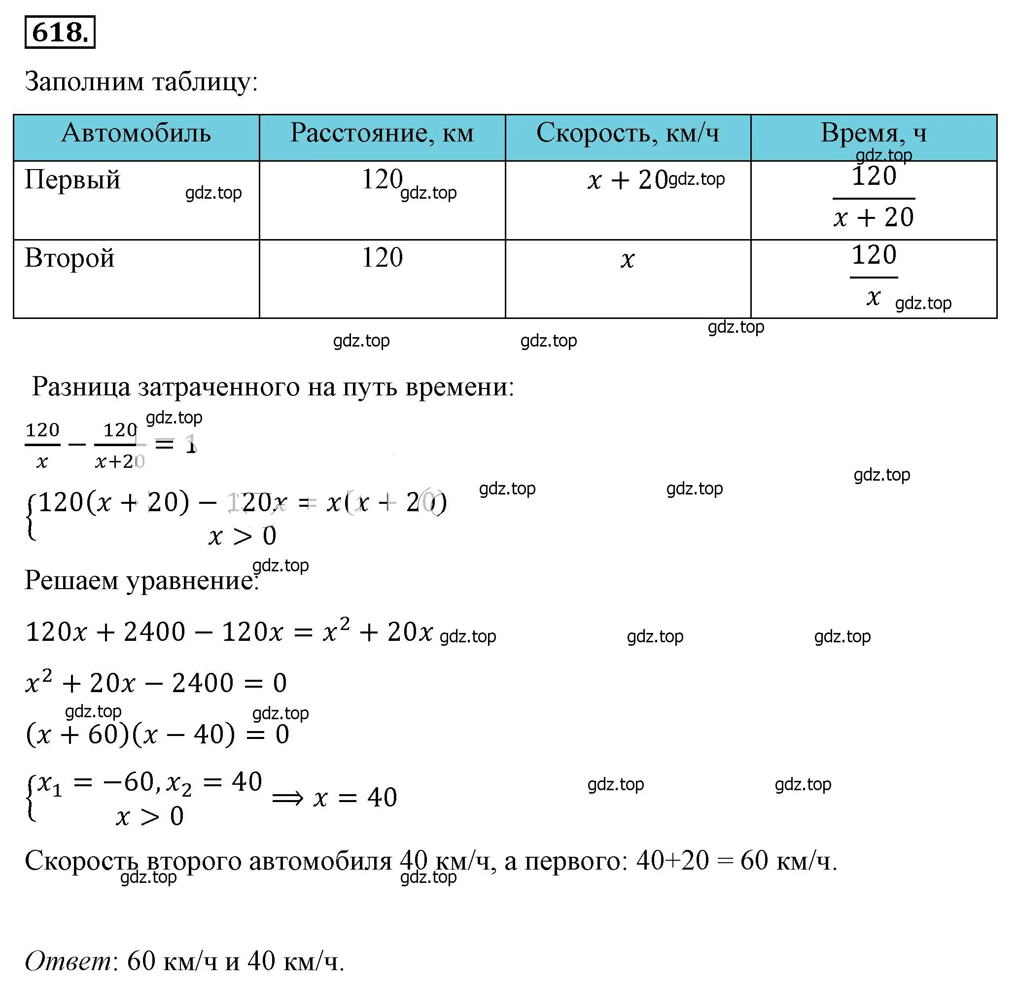 Решение 4. номер 618 (страница 146) гдз по алгебре 8 класс Макарычев, Миндюк, учебник