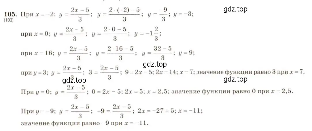 Решение 5. номер 105 (страница 27) гдз по алгебре 8 класс Макарычев, Миндюк, учебник