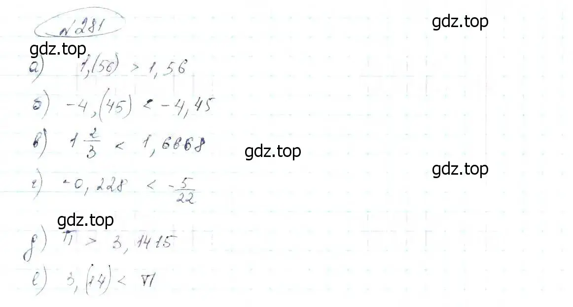 Решение 6. номер 281 (страница 72) гдз по алгебре 8 класс Макарычев, Миндюк, учебник