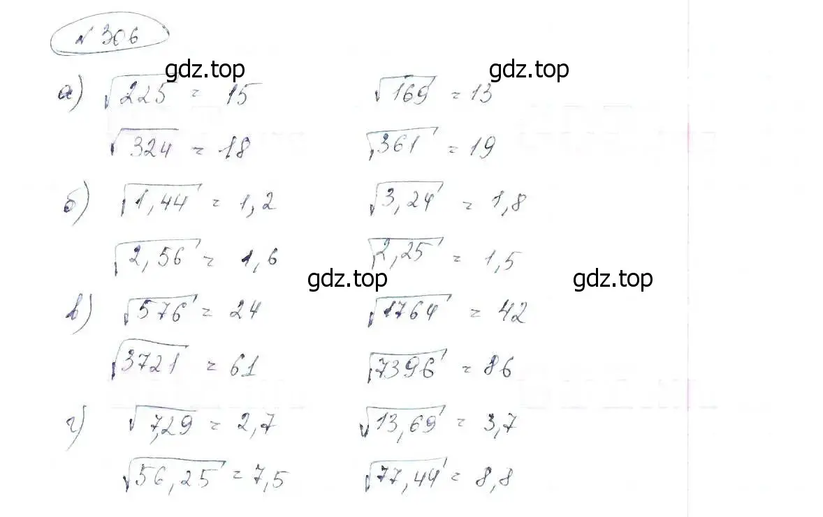 Решение 6. номер 306 (страница 76) гдз по алгебре 8 класс Макарычев, Миндюк, учебник