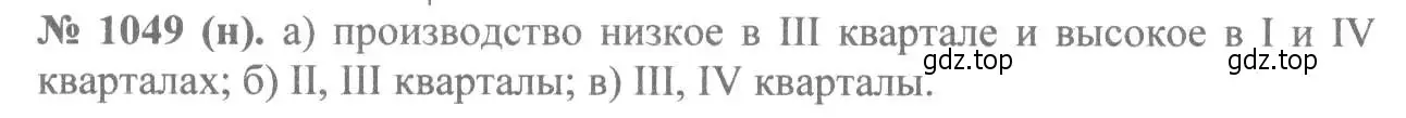 Решение 7. номер 1049 (страница 236) гдз по алгебре 8 класс Макарычев, Миндюк, учебник