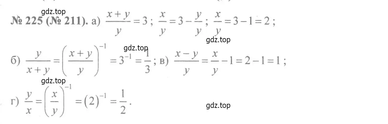 Решение 7. номер 225 (страница 55) гдз по алгебре 8 класс Макарычев, Миндюк, учебник