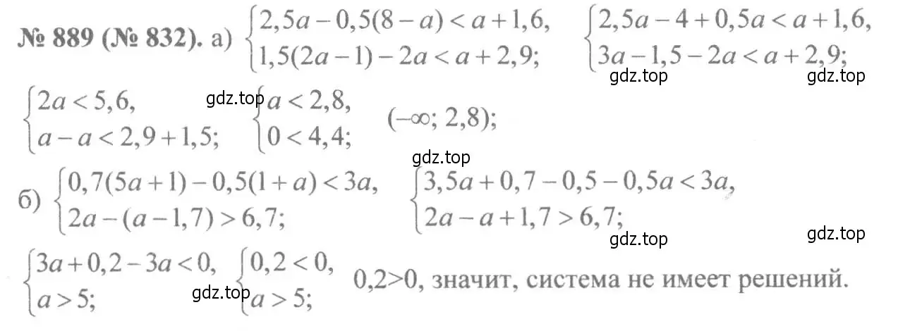 Решение 7. номер 889 (страница 200) гдз по алгебре 8 класс Макарычев, Миндюк, учебник