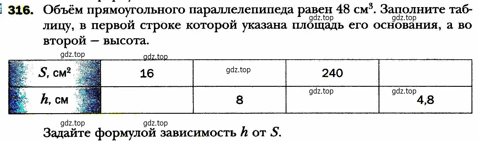 Условие номер 316 (страница 80) гдз по алгебре 8 класс Мерзляк, Полонский, учебник