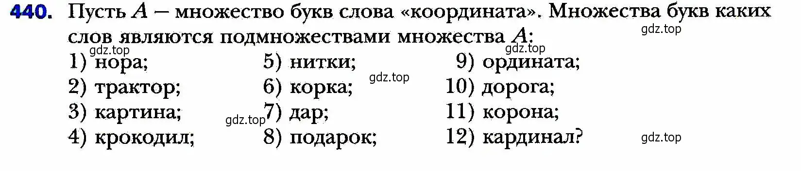 Условие номер 440 (страница 113) гдз по алгебре 8 класс Мерзляк, Полонский, учебник