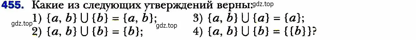 Условие номер 455 (страница 115) гдз по алгебре 8 класс Мерзляк, Полонский, учебник