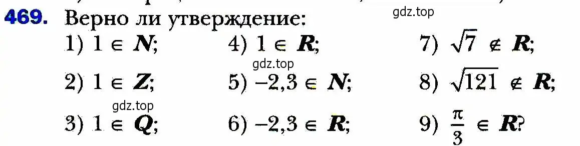 Условие номер 469 (страница 121) гдз по алгебре 8 класс Мерзляк, Полонский, учебник