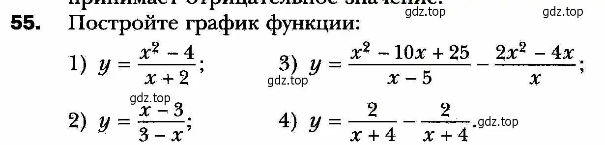 Условие номер 55 (страница 18) гдз по алгебре 8 класс Мерзляк, Полонский, учебник