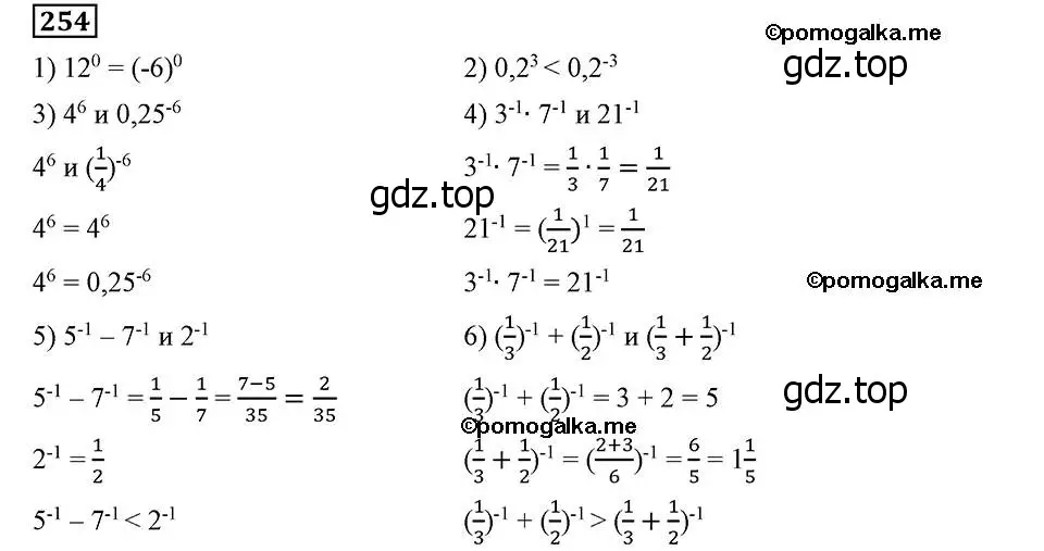 Решение 2. номер 254 (страница 64) гдз по алгебре 8 класс Мерзляк, Полонский, учебник