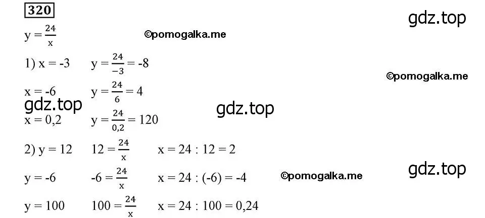 Решение 2. номер 320 (страница 80) гдз по алгебре 8 класс Мерзляк, Полонский, учебник