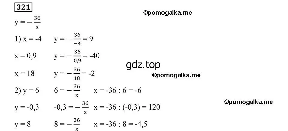 Решение 2. номер 321 (страница 81) гдз по алгебре 8 класс Мерзляк, Полонский, учебник