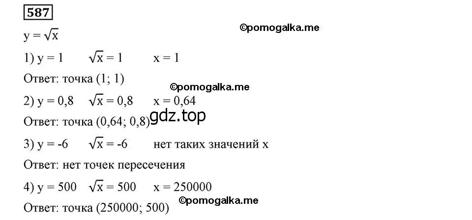 Решение 2. номер 587 (страница 148) гдз по алгебре 8 класс Мерзляк, Полонский, учебник