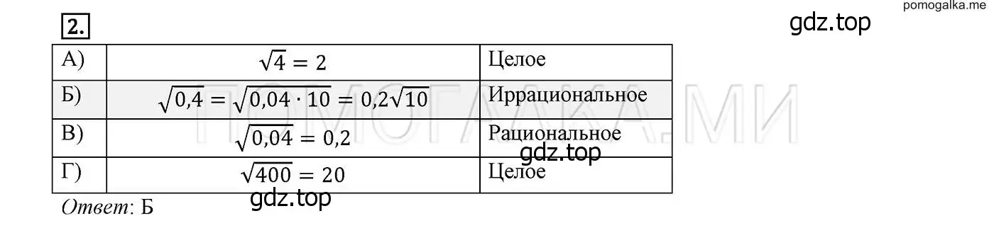 Решение 2. номер 2 (страница 153) гдз по алгебре 8 класс Мерзляк, Полонский, учебник