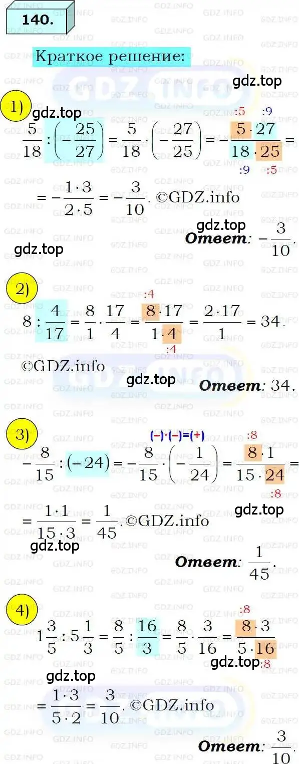 Решение 3. номер 140 (страница 32) гдз по алгебре 8 класс Мерзляк, Полонский, учебник