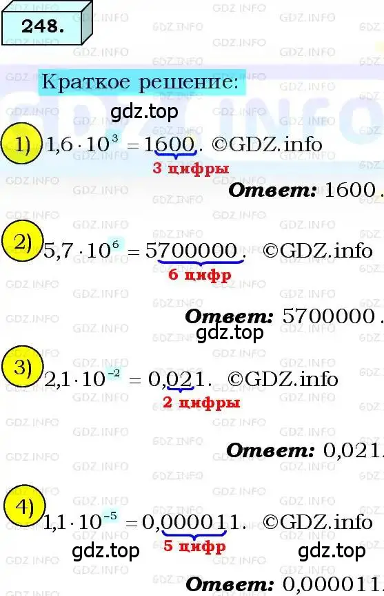 Решение 3. номер 248 (страница 64) гдз по алгебре 8 класс Мерзляк, Полонский, учебник